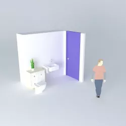 A WC 3D model