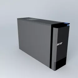 Acer computer 3D model