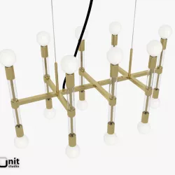Acrylic Framework Chandelier by West Elm 3D model