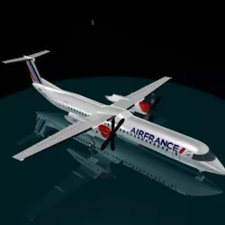Air france Regional dash 8-400 3D model