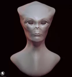 Alien Head Sculpt 3D model