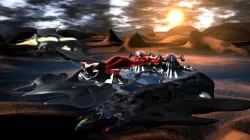 Alien lifeforms in outer space 3D model