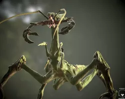 Alien Lizard Crab Game Model Low-poly  3D model