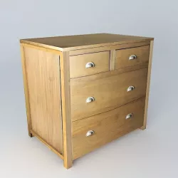 Amsterdam 3  drawers base unit houses the world 3D model