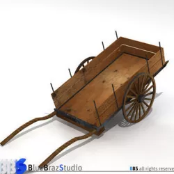 ancient chariot 3D model