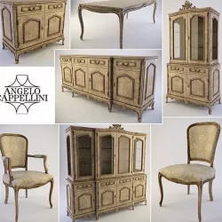 Angelo Cappellini Picasso dining room set 3D model