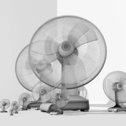 Animated Fan Game Ready Low-poly  3D model