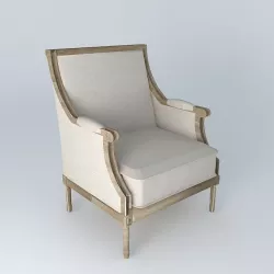 Armchair CASANOVA beige houses the world 3D model
