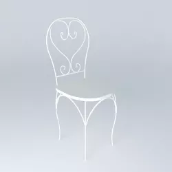 Armchair child ST GERMAIN ivory houses the world 3D model