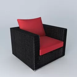 Armchair Porto Vecchio square houses the world  3D model