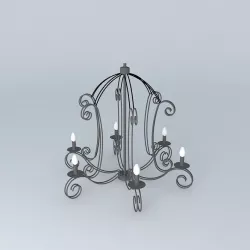 Avignon suspension Maisons du monde model 3D model