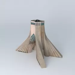 Azadi Tower 3D model