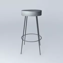 BAR STOOL GREY CAPS houses the world 3D model