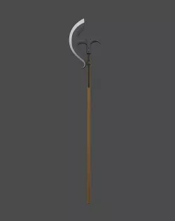 Bardiche Low-poly  3D model