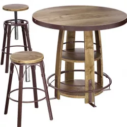 Bayshore Pub Table Set 3D model