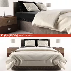 Bed modern 3D model