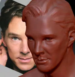 Benedict Cumberbatch Sherlock 3d model 3D model