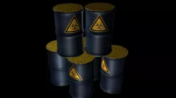 Biohazard Metal Barrel Low-poly  3D model