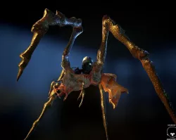 BioMech Alien Spider LowPoly Low-poly  3D model