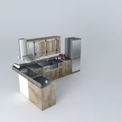 Blinds cooking The World Homes 3D model