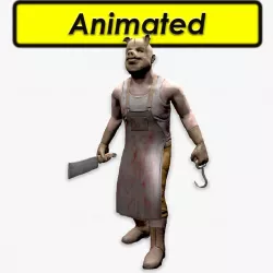 Bloody Butcher Low-poly  3D model