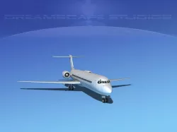 Boeing 717-200 LP SS Low-poly  3D model