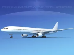 Boeing 777-300ER LP SS Low-poly  3D model