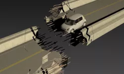 Bridge Collapsed Model 3D model