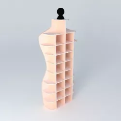 Bust shelf houses the world 3D model