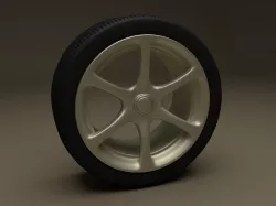 Car Wheel R34 3D model