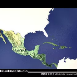CENTRAL AMERICA 3D model