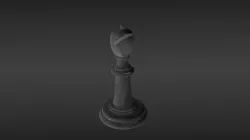 Chess piece bishop 3D model