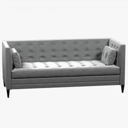 CLANCY  TUFTED UPHOLSTERED SOFA IN VANGOGH FOG 3D model