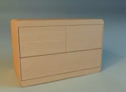 Commode modern wooden 3D model