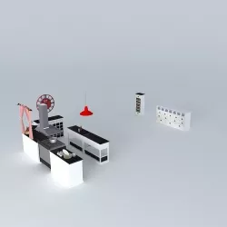 Comptoire spices cooking The long island houses the world 3D model