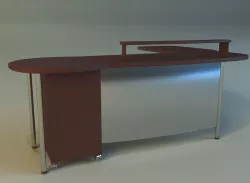 Computer table boss 3D model