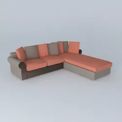 Corner sofa seats 5 ANTIGUA Houses of the world 3D model