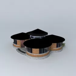costal resort 3D model