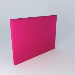 Cover fuchsia headboard DREAM 160 houses the world 3D model