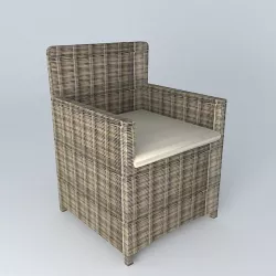 cruST RAPHAEL Armchair square houses the world 3D model