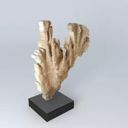 decorative fabric coral houses of the world 3D model