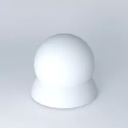 demi sphere demie lune sphere Half sphere half moon sphere 3D model