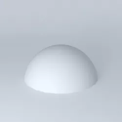 demi sphere demie lune sphere Half sphere half moon sphere pl... 3D model