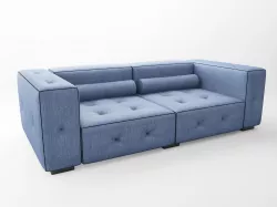 Denim couch 3D model
