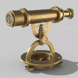 Desk telescope 3D model