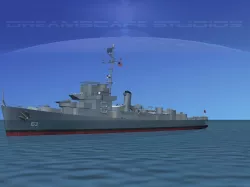 Destroyer Escort DE-153 USS Reuben James 3D model