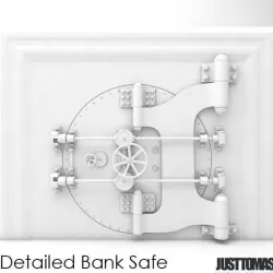 Detailed Bank Safe Low-poly  3D model