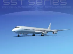 Douglas DC-8-61 LP SS 3D model