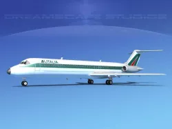 Douglas DC-9-40 Alitalia 3D model