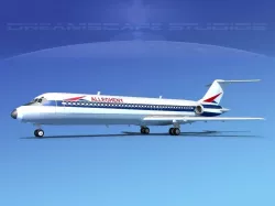 Douglas DC-9-40 Allegheny Airlines 1 3D model